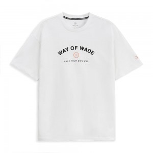 Way Of Wade Sportswear Men's T-Shirts White | VNH-704386