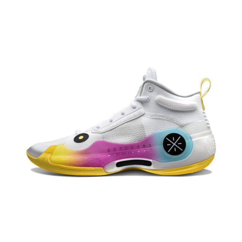 Way Of Wade 10 Florida | NBA Men\'s Basketball Shoes White Yellow | DWV-497165