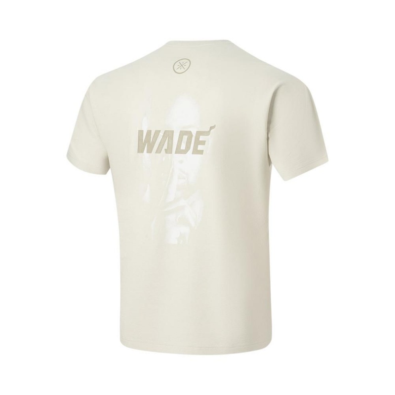 Way Of Wade Sportswear Men\'s T-Shirts Beige | AEN-697042