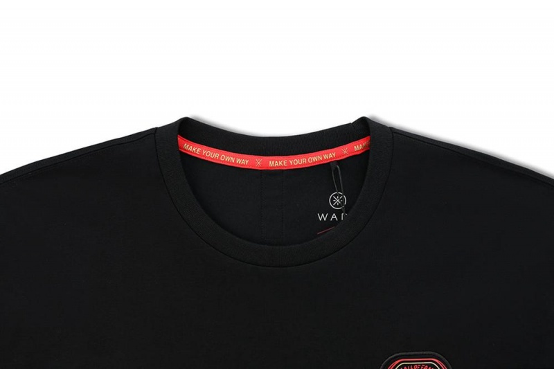 Way Of Wade Sportswear Men's T-Shirts Black | TXV-568071