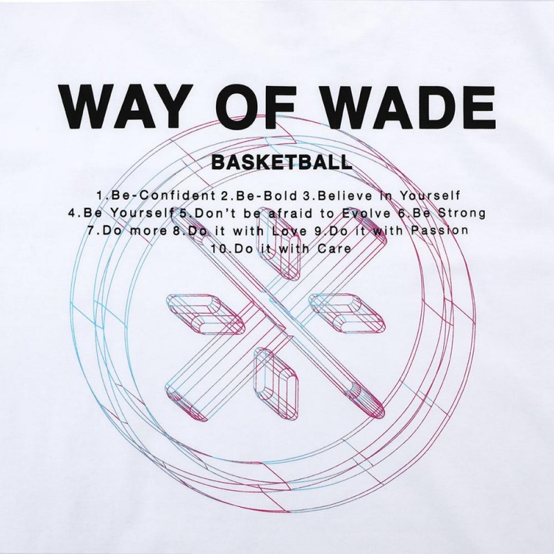 Way Of Wade Sportswear Men's T-Shirts White | WGH-680752