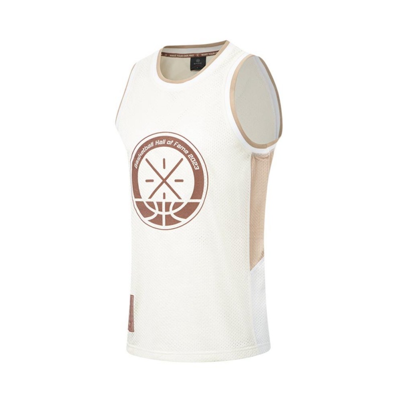 Way Of Wade Sportswear Men\'s Vest Beige | FXA-405983